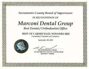 Sacramento County Board of Supervisors — Best of Carmichael Winner 2023, Best Dental Office